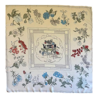 Hermès Scarf “Quai Aux Fleurs” For Sale