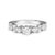 Envelop your cherished one in a halo of timelessness with this exquisite 14K white gold engagement ring, its radiance...