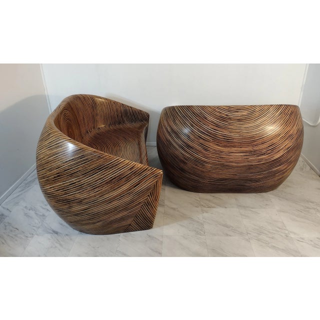 Contemporary 1990s Clayton Tugonon Chairs - Set of 2 For Sale - Image 3 of 13
