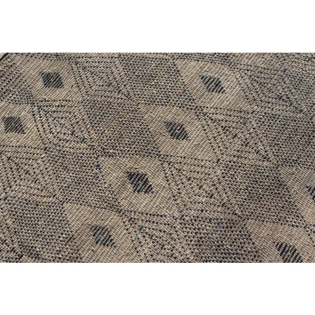 Keivan Woven Arts Hand-Knotted Modern Rug in Navy Blue & Off White 10'6 X 13'0 For Sale - Image 12 of 12