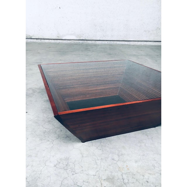 Postmodern Reverse Pyramid Coffee Table, 1980s For Sale - Image 9 of 18