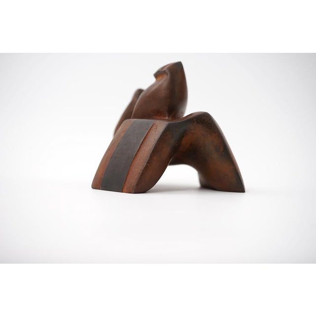 Postmodern Abstract Cast Iron Zezootier & Reiter Sculpture by Gertraude Zebe, 1997 For Sale - Image 3 of 17