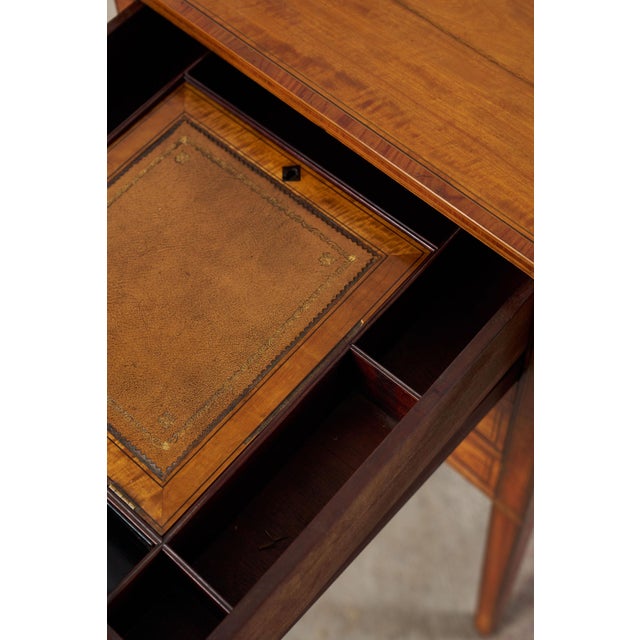 Early 19th Century Mahogany Inlaid Writing Cabinet For Sale - Image 15 of 15