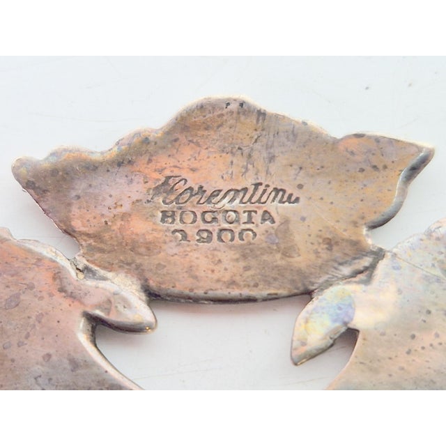 1970s 900 Pure Silver Platter from Florentina, Bogota, Colombia, 1970s For Sale - Image 5 of 18