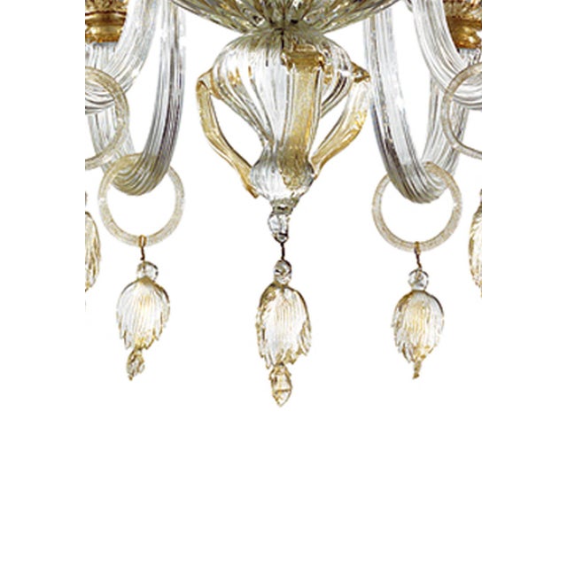 Lyvely Floreal Romantic Murano Glass Chandelier For Sale - Image 4 of 6