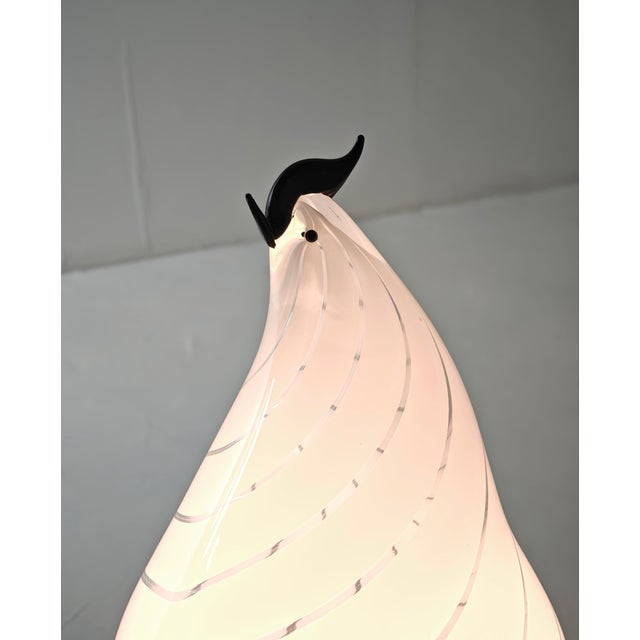 Black Vintage Murano Glass Table Lamp, 1970s For Sale - Image 8 of 15