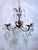 1950s Vintage Spanish Chandelier With Crystal Prisms For Sale - Image 10 of 10