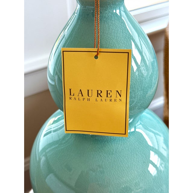Ralph Lauren Celadon Ceramic Table Lamp For Sale - Image 11 of 11