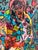 Paint Set of 2 Abstract Paintings by Serg Graff "Flower Fairy" | "Mr Umbrella" Framed For Sale - Image 7 of 17