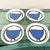 Folk Art Style Handmade White Ceramic Plates with Blue Birds, 1990s, Set of 4 For Sale - Image 9 of 9