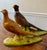 Brown Large Hand-Painted Pheasant Pair For Sale - Image 8 of 12