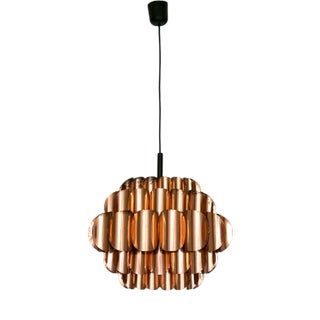 Mid-Century Modern Copper Lamp by Thorsten Orrling for Temde, 1950s For Sale