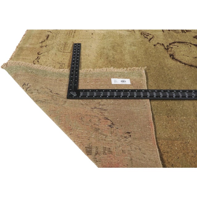 Early 20th Century Early 20th Century Vintage Turkish Oushak Rug - 7'00 X 11'03 For Sale - Image 5 of 8