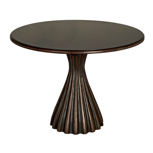 Noir NOIR Osiris Dining Table, Pale Rubbed with Light Brown Trim For Sale - Image 4 of 7