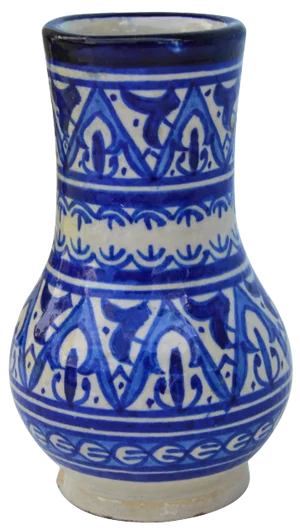 Early 20th Century Blue Moorish Ceramic Vase