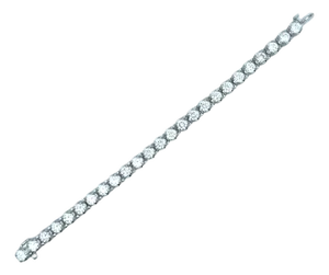 12.22 Carats Diamond Platinum Tennis Bracelet