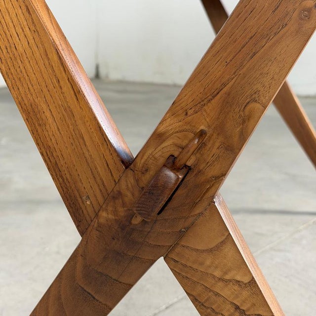 Vintage Writing Desk in Chestnut Wood by Italo Gamberini, Italy, 1940s For Sale - Image 11 of 18