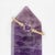 Ceylon Purple Sapphire and Natural Diamonds Ring in Solid 14k Gold - Round 4mm, Size 6.75 For Sale - Image 4 of 12