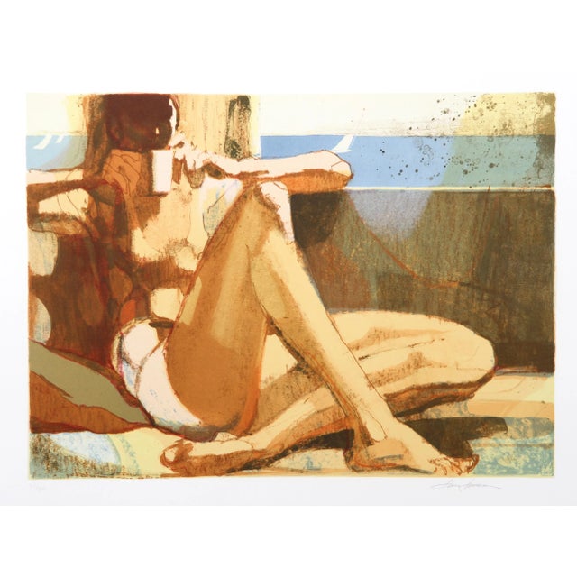 Modern Jim Jonson, Dancer at Window Ii, Lithograph For Sale - Image 3 of 3