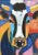 Abstract Bold Picasso Style Bull Cow Portrait Painting Including the Antiqued Gold Wood Frame For Sale - Image 3 of 5