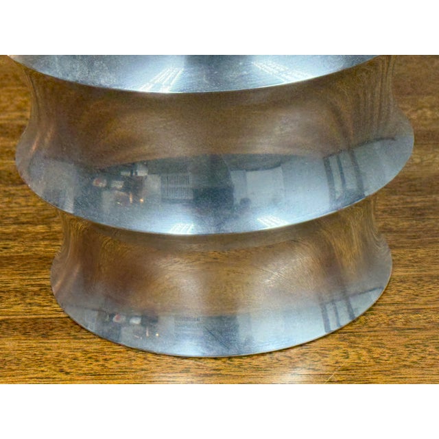Nambé Lighting Sculptural Table Lamp, Vintage For Sale - Image 9 of 12