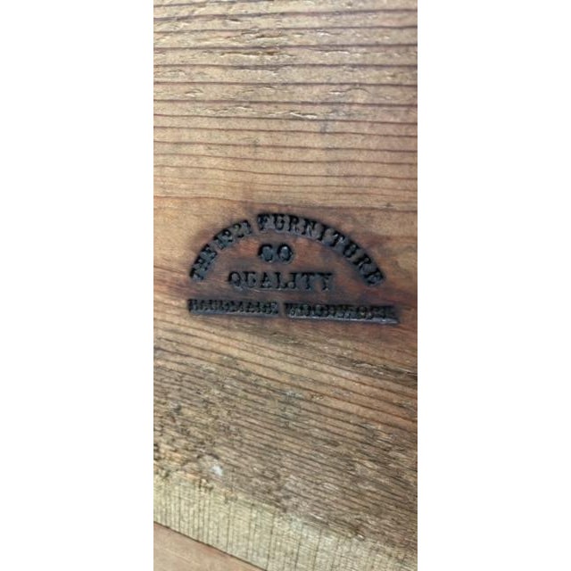 VTG 1921 Furniture CoHandmade Wood Wall Cabinet W/Shelf 6 SML Drawers/2 Cupboards For Sale - Image 11 of 11