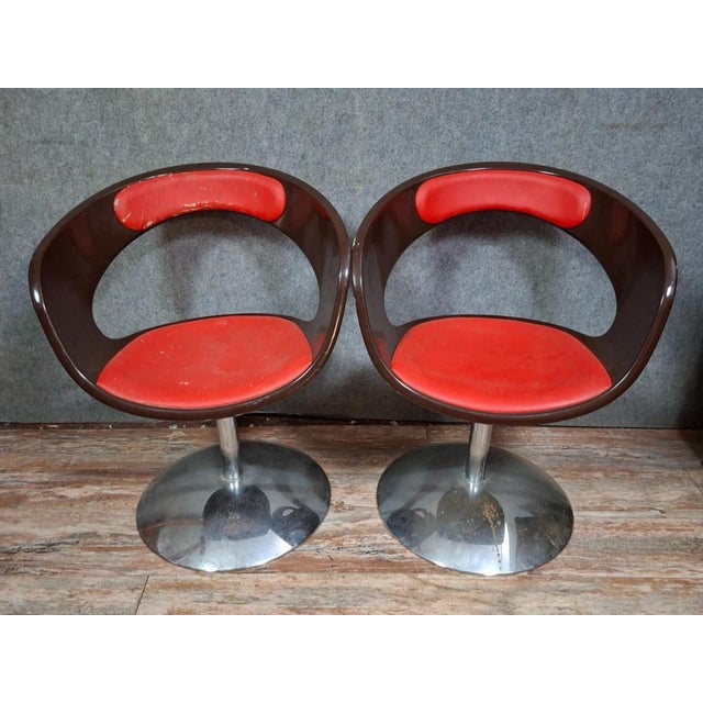Vintage Swivel Armchairs, 1970s For Sale - Image 9 of 9