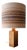 Vintage Pine Table Lamp, 1970s For Sale