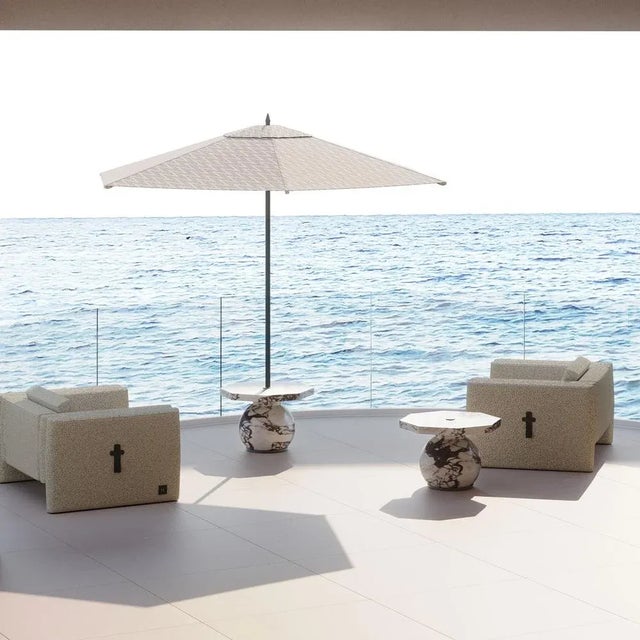 Brown Lisola Armchair by HOMMÉS Studio For Sale - Image 8 of 9