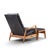 Wood Milo Baughman for James Inc. Mid Century Reclining Lounge Chair With Ottoman For Sale - Image 7 of 9