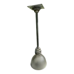 Vintage Holophane Fixture With Spring Shade