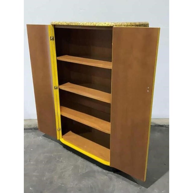 Early 21st Century Barnaba Fornasetti | Curved 'Zebra' Cabinet One of Fifteen, Date: 2003 For Sale - Image 5 of 10