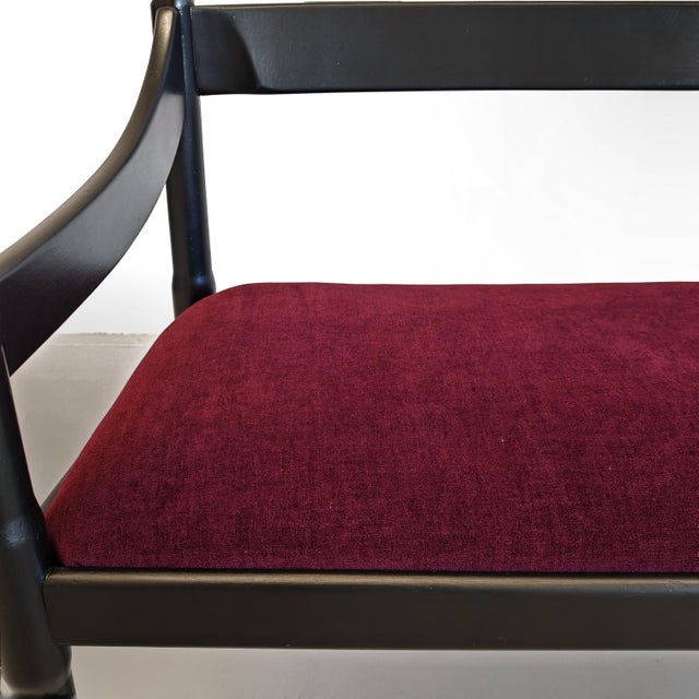 Black Carimate Sofa Bench by Vico Magistretti for Cassina, 1970s For Sale - Image 8 of 16