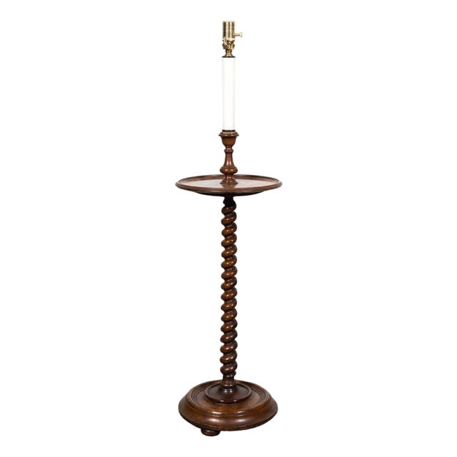 Antique Table Twist Floor Lamp For Sale