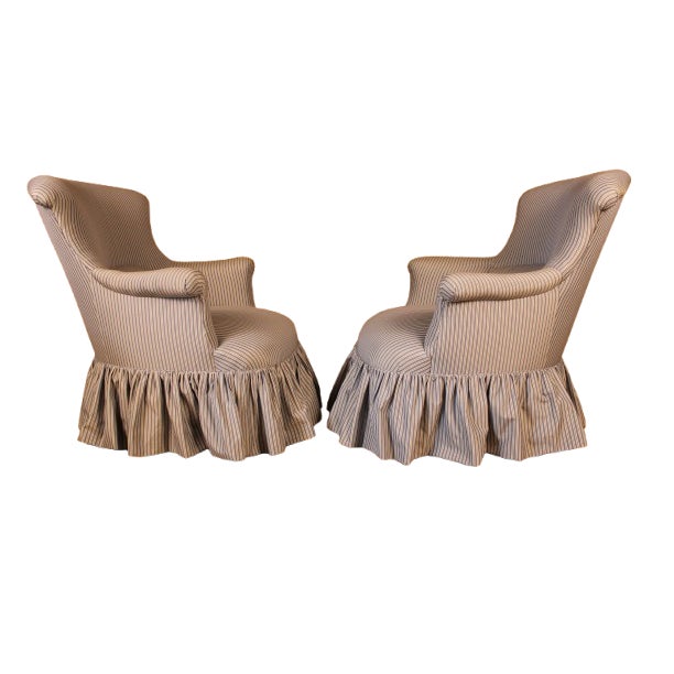 Mid 19th Century Pair of French Napoleon III Chairs C. 1860 For Sale - Image 5 of 5