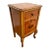 Antique Nightstand Cabinet and Drawer Walnut Hand Carved French Country Style For Sale
