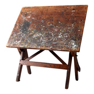 Mid Century Drafting Table For Sale