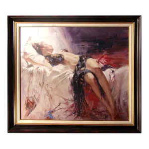 Pino "Morning Dreams" Framed Hand Signed & Embellished Giclee on Canvas