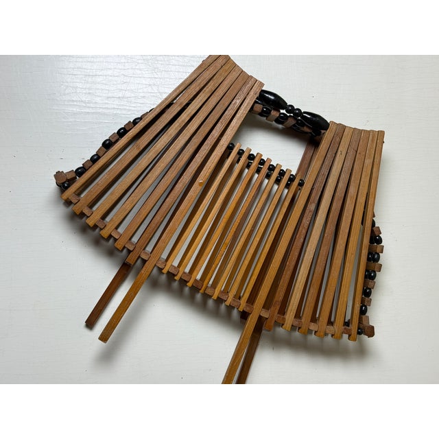 Wood Mid-Century Modern Bamboo Catchall Basket, 1970s For Sale - Image 7 of 10