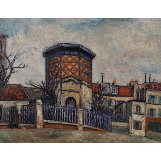 Elisée Maclet, Montmartre, Place Jb Clément, 1940, Oil on Canvas For Sale