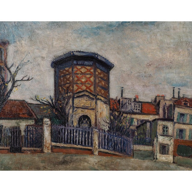 Elisée Maclet, Montmartre, Place Jb Clément, 1940, Oil on Canvas For Sale