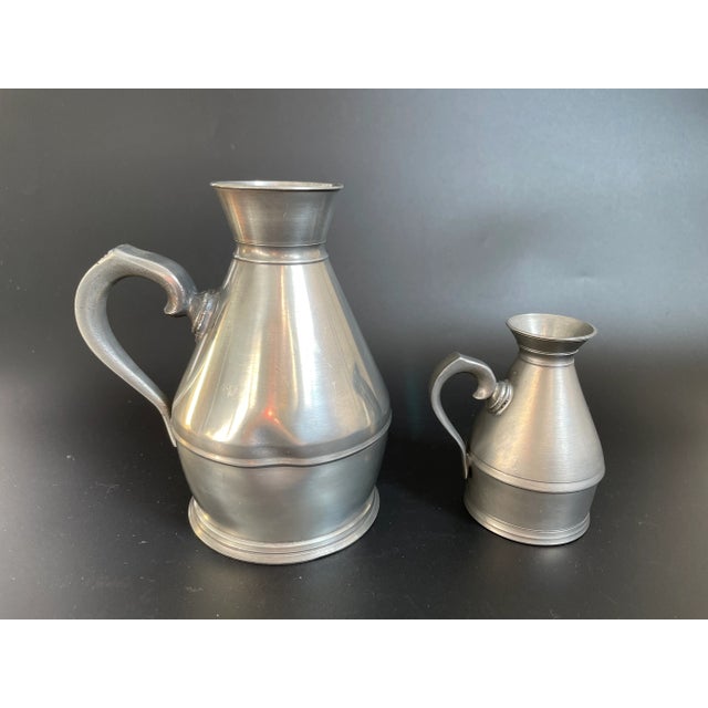 A.e. Williams and Thomas Williams, Joseph Austen & Son Haystack Pewter Measures - a Pair For Sale - Image 4 of 13