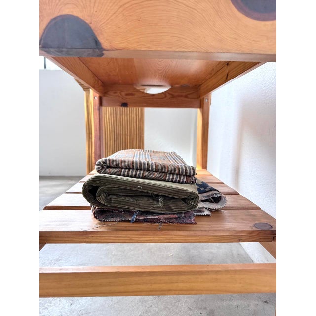 Pine Serving Cart on Casters, 1980s For Sale - Image 16 of 18