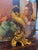 Syroco Vintage Syroco Gold Gilt Pheasant Peacock Bird Figurines (A Pair) For Sale - Image 4 of 6