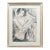 Modernist Figurative Female Nude Pencil and Charcoal Drawing on Paper Signed For Sale