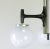1970s Litecraft Black Enameled and Brushed Aluminum Three-Globe Chandelier For Sale - Image 5 of 7