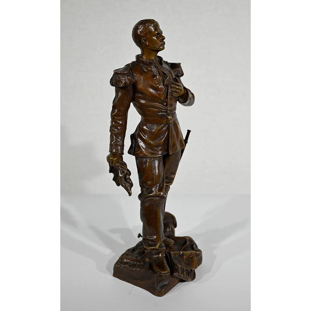 Brown C. Anfrie, L’Estafette, 19th-Century, Bronze For Sale - Image 8 of 18