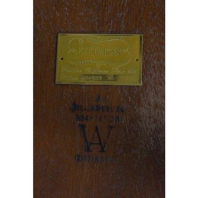 Kittinger Colonial Williamsburg Wa-1039 Chippendale Mahogany Lamp Table For Sale - Image 14 of 14