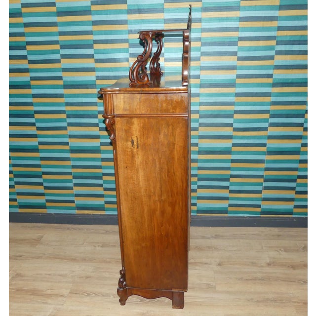 Antique Gründerzeit Vertiko with Top Section, 1920s For Sale - Image 4 of 15