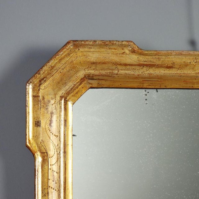 19th Century Cabaret Mirror in Gilt Wood, Italy For Sale - Image 4 of 9